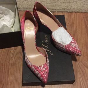 Brand new paisley printed Colette pump from j crew